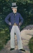 Edouard Manet Portrait of Monsieur Brun oil painting